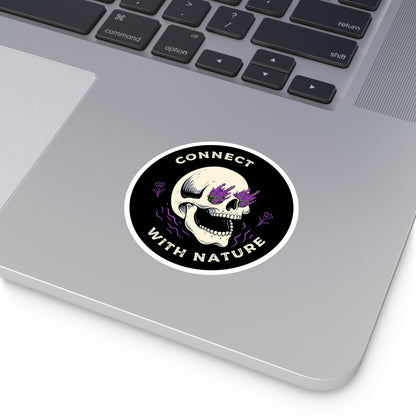 Connect With Nature Round Sticker