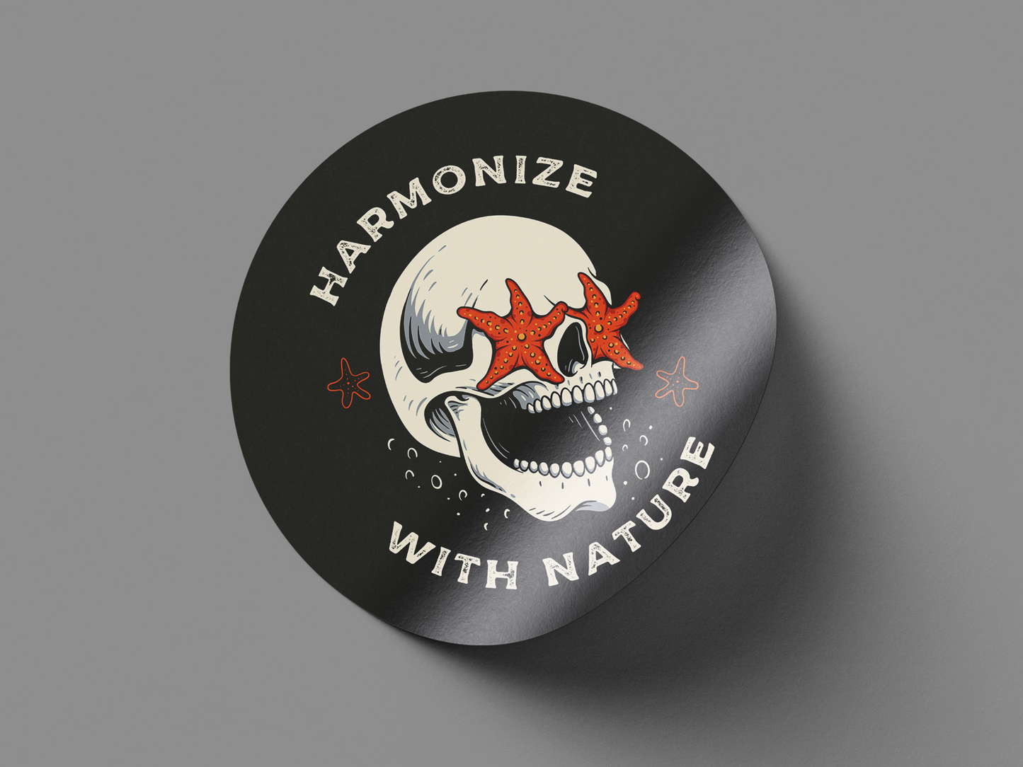Harmonize With Nature Round Sticker